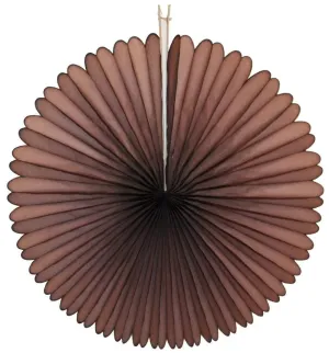 13 Dark Brown Tissue Paper Fan