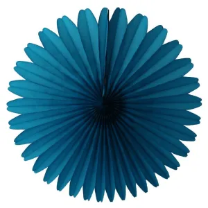 13 Turquoise Tissue Paper Fan