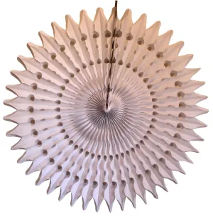 21 White Tissue Paper Fan