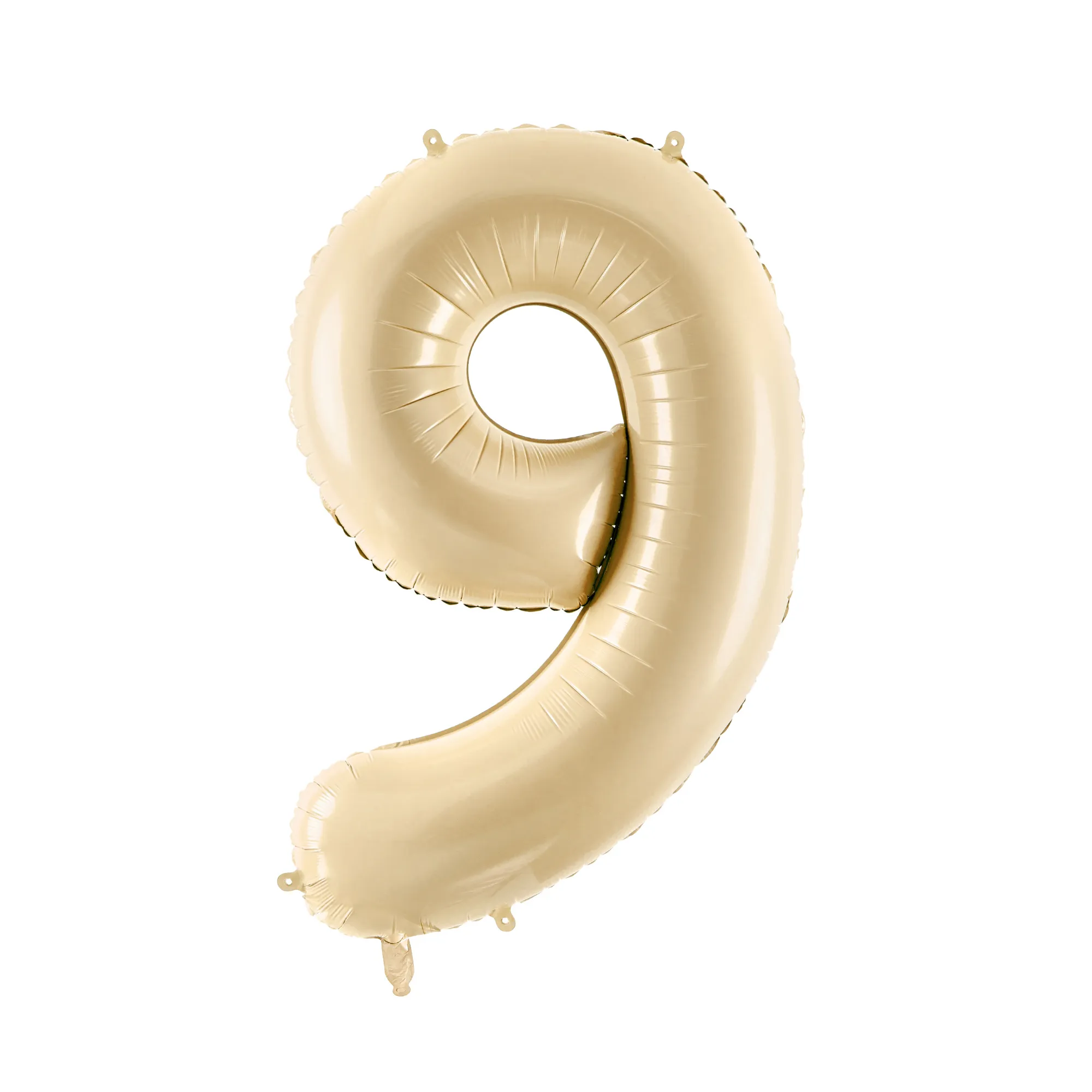 34 Beige Number Balloon 0-9