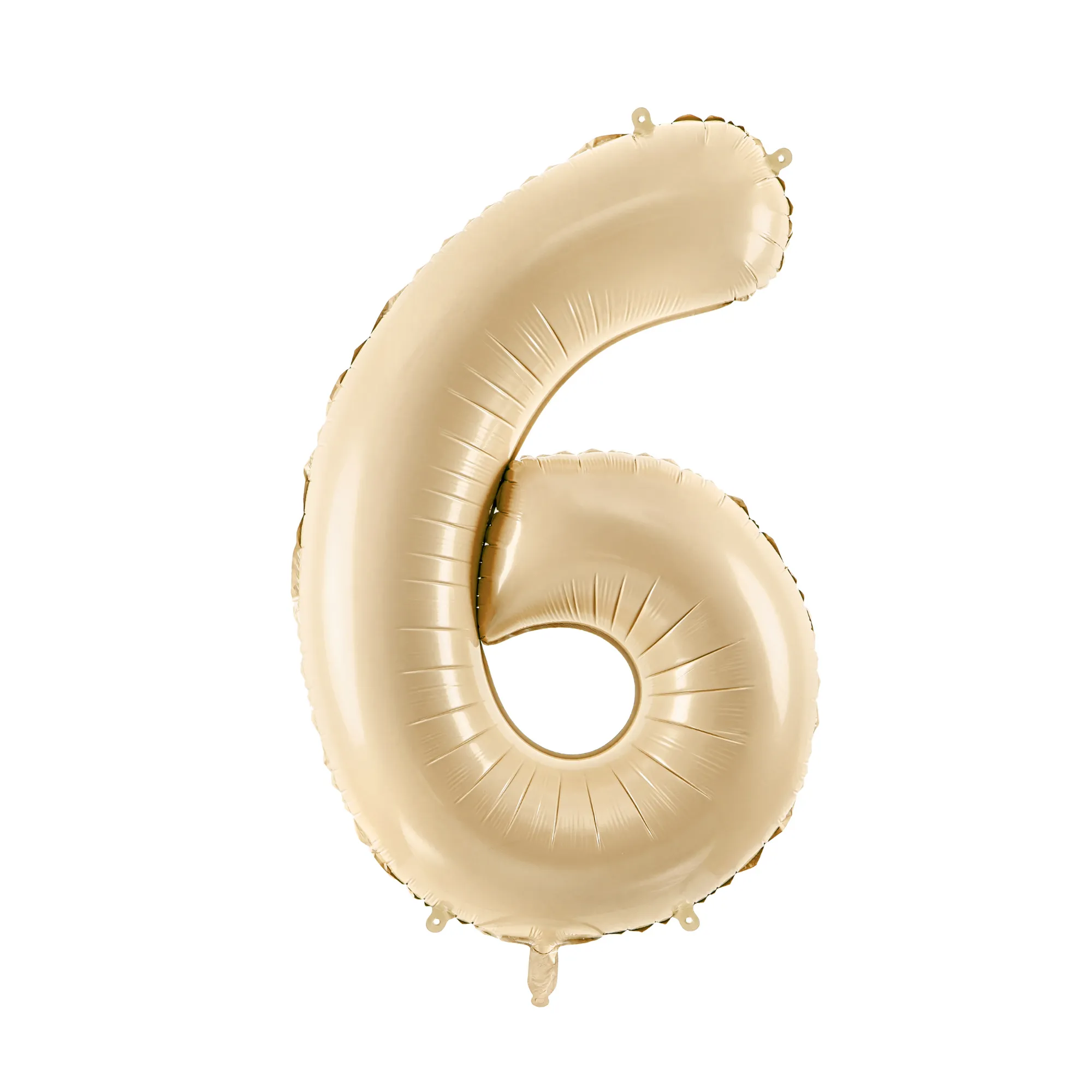 34 Beige Number Balloon 0-9
