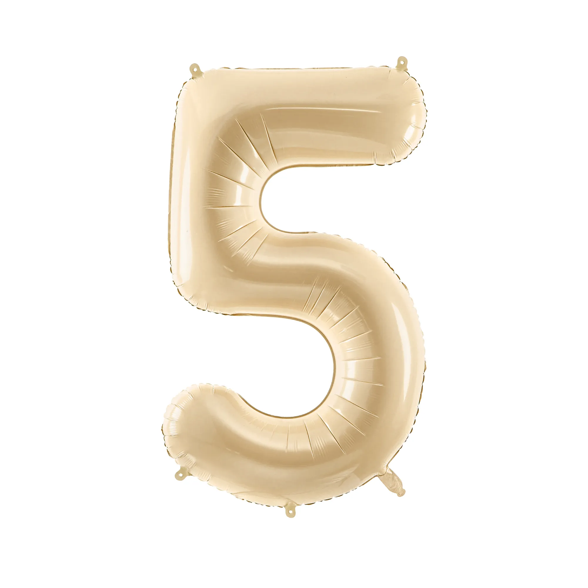 34 Beige Number Balloon 0-9