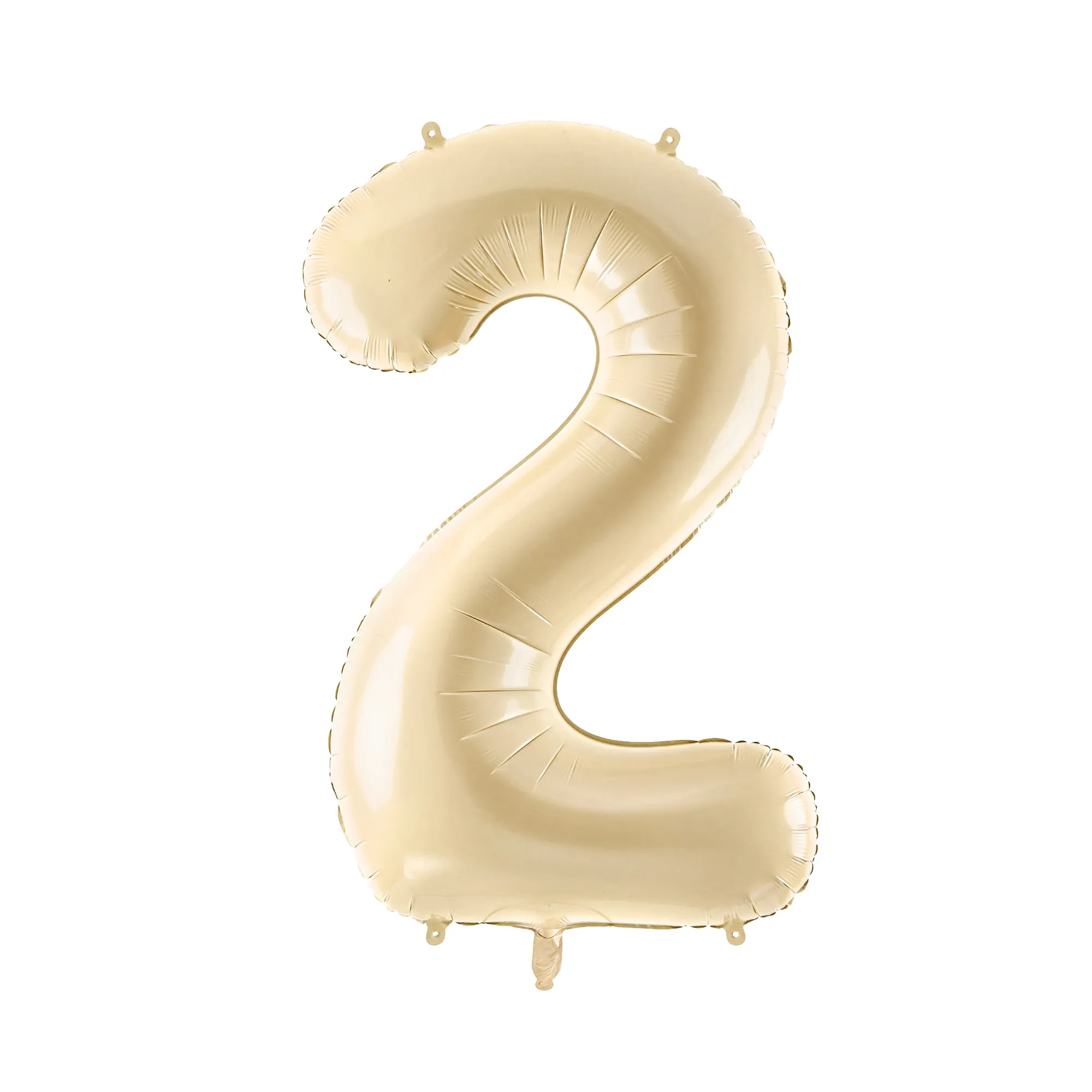 34 Beige Number Balloon 0-9