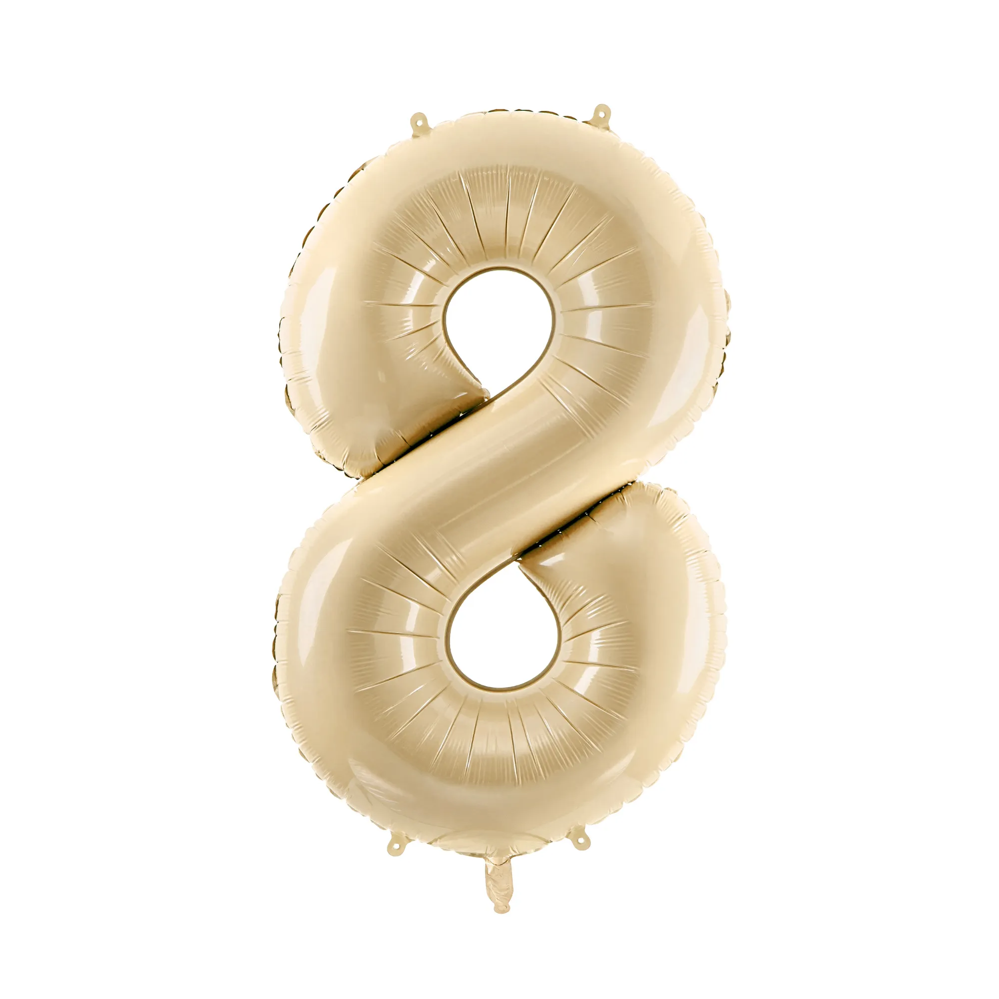 34 Beige Number Balloon 0-9