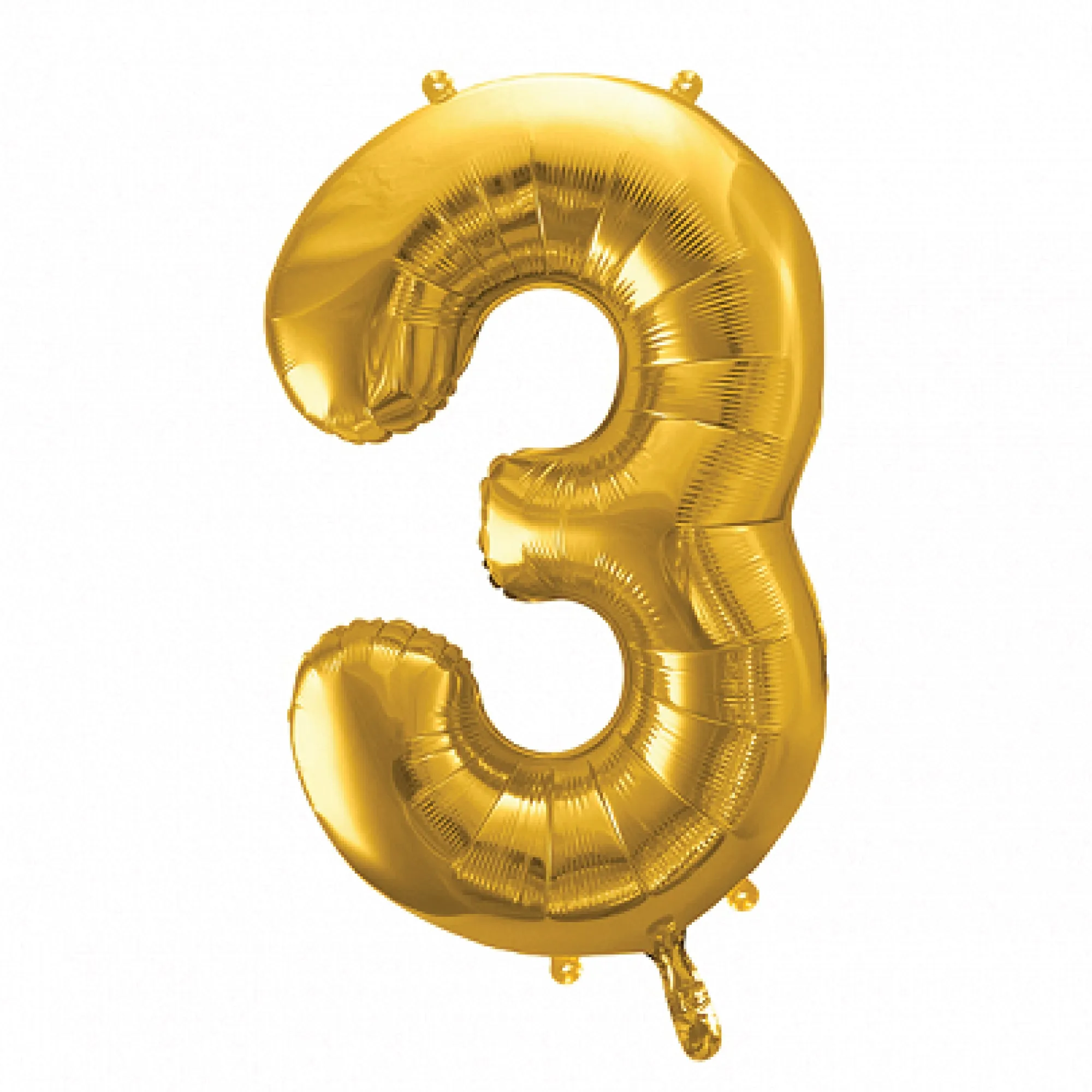 34 Gold Number Balloon 0-9