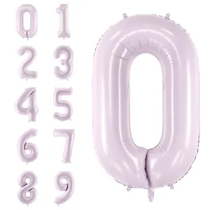 34 Purple Number Balloon 0-9