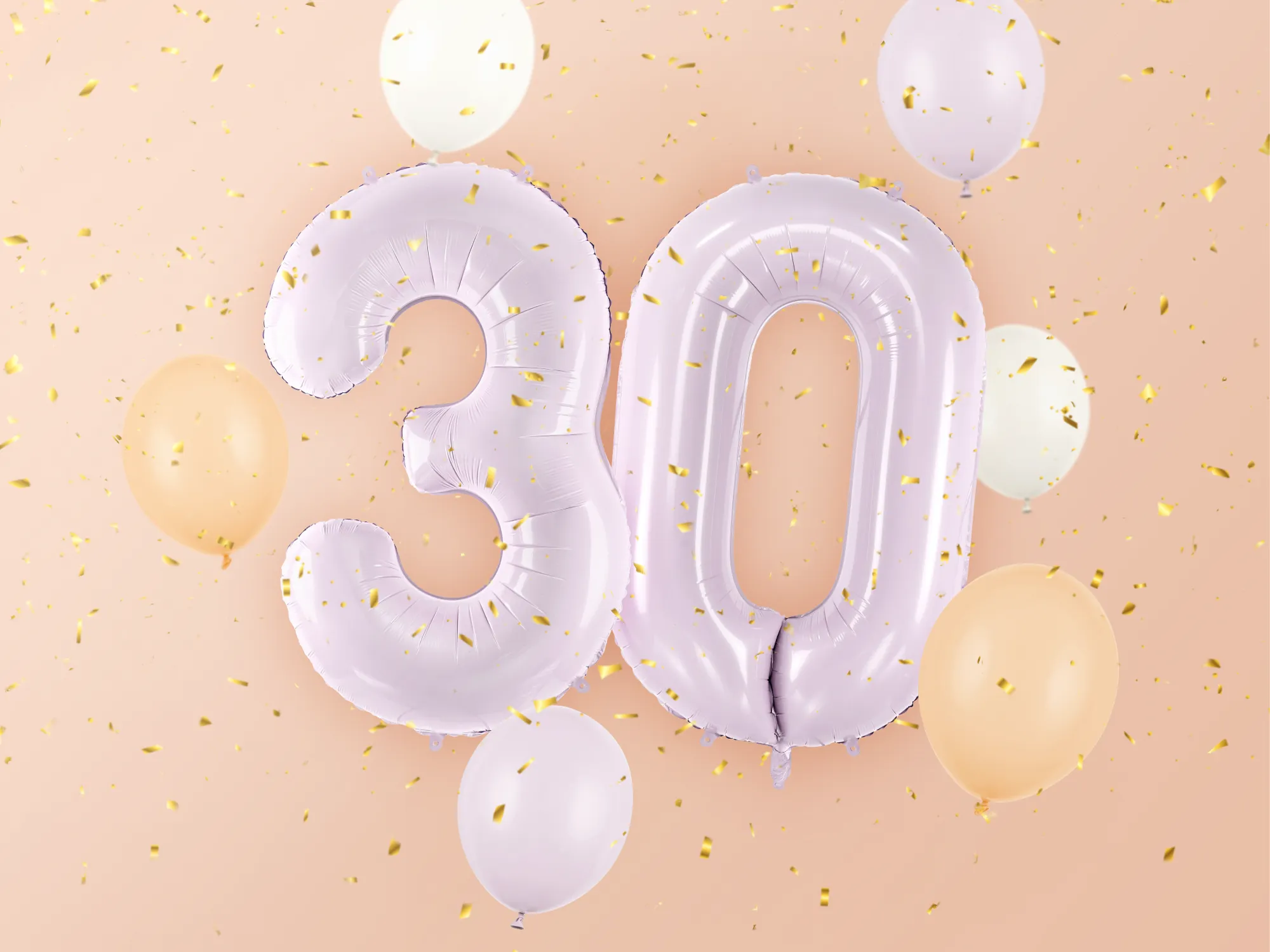 34 Purple Number Balloon 0-9