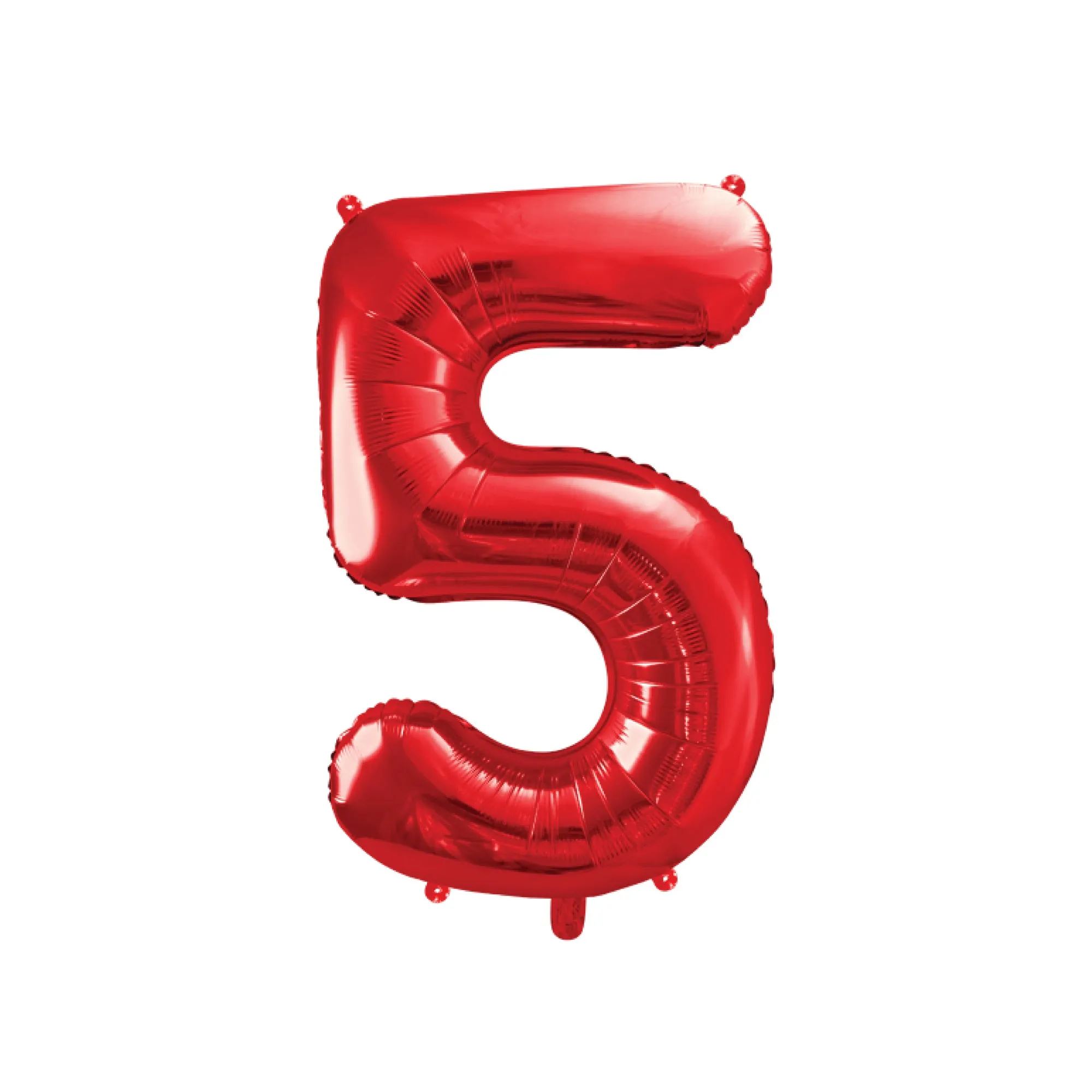 34 Red Number Balloon 0-9