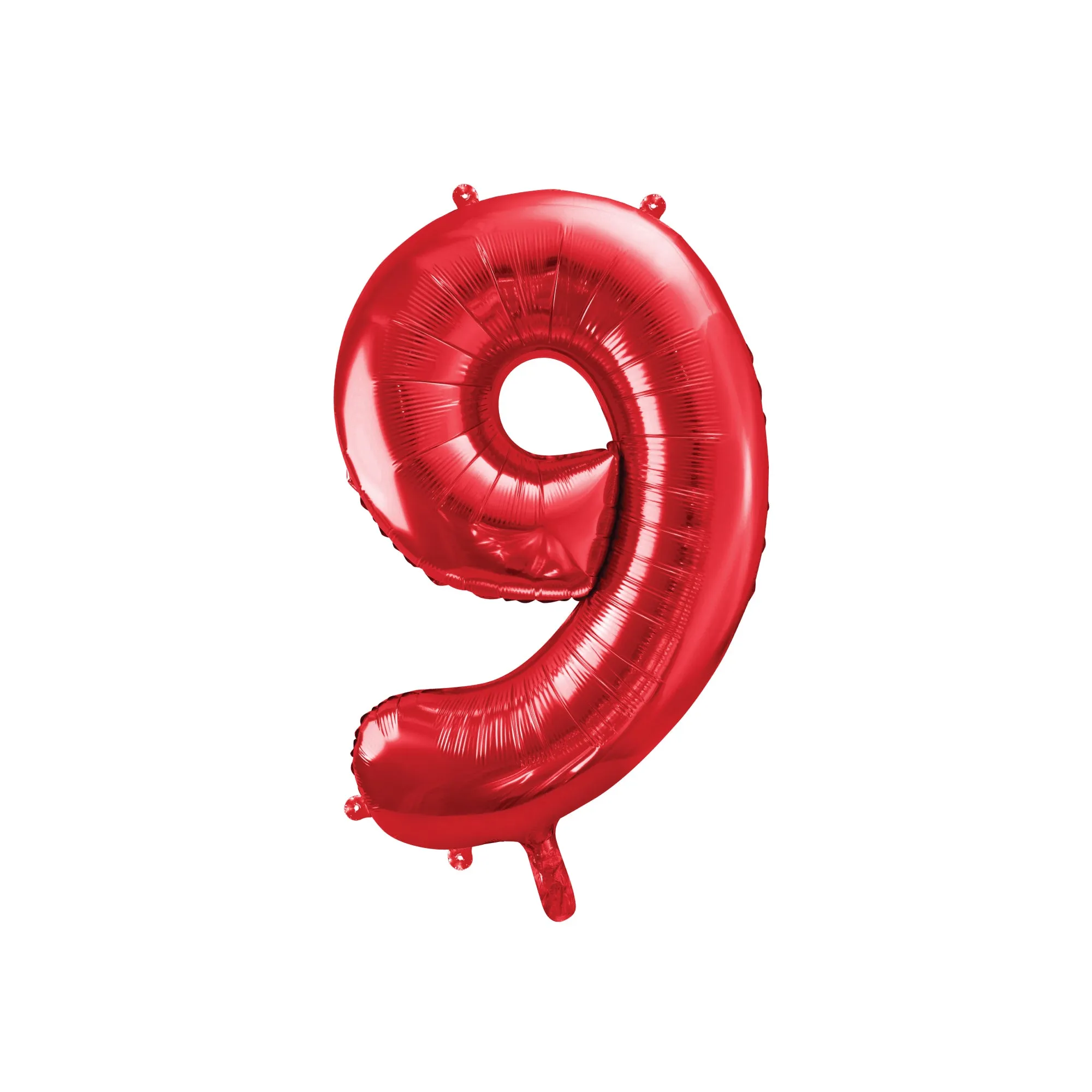 34 Red Number Balloon 0-9