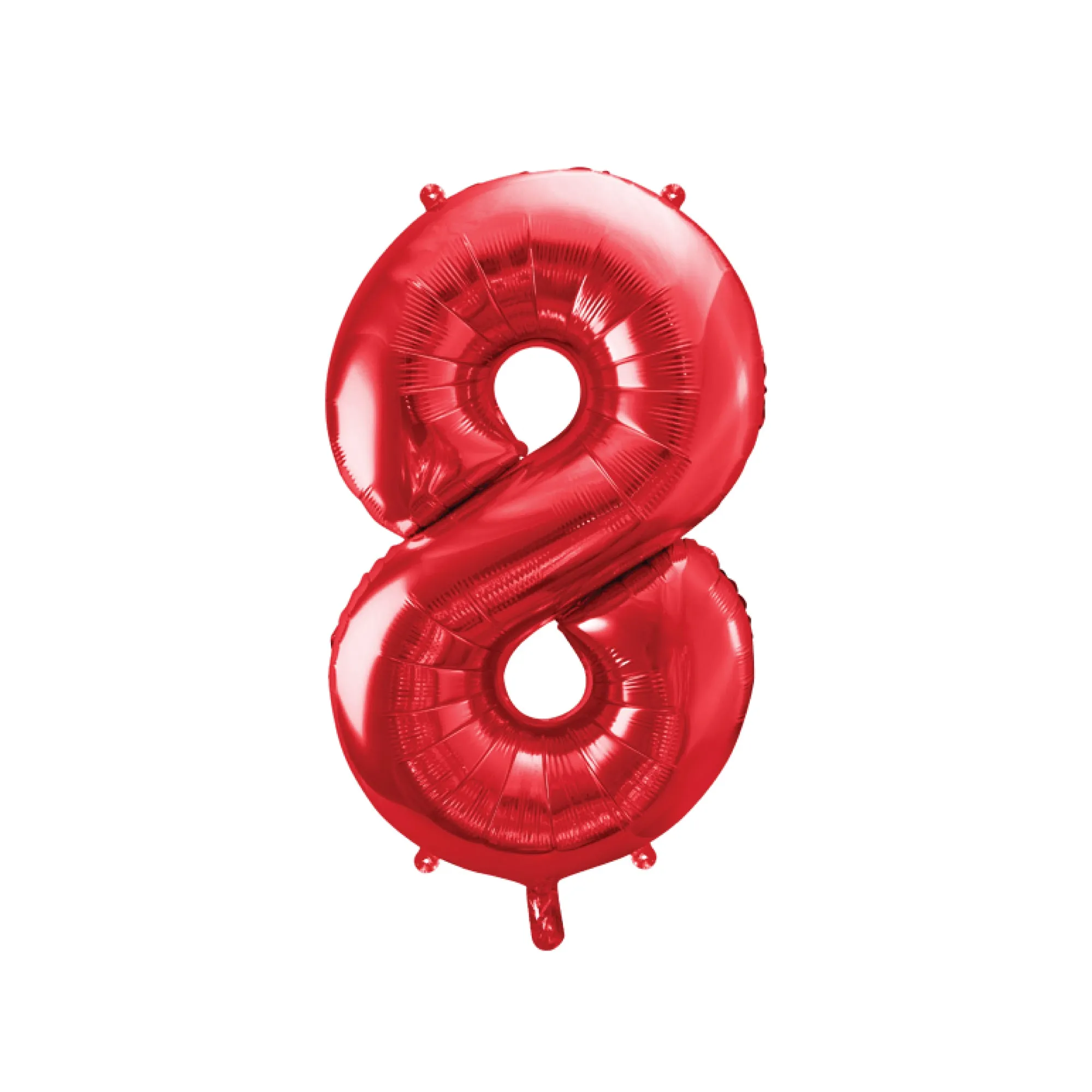 34 Red Number Balloon 0-9
