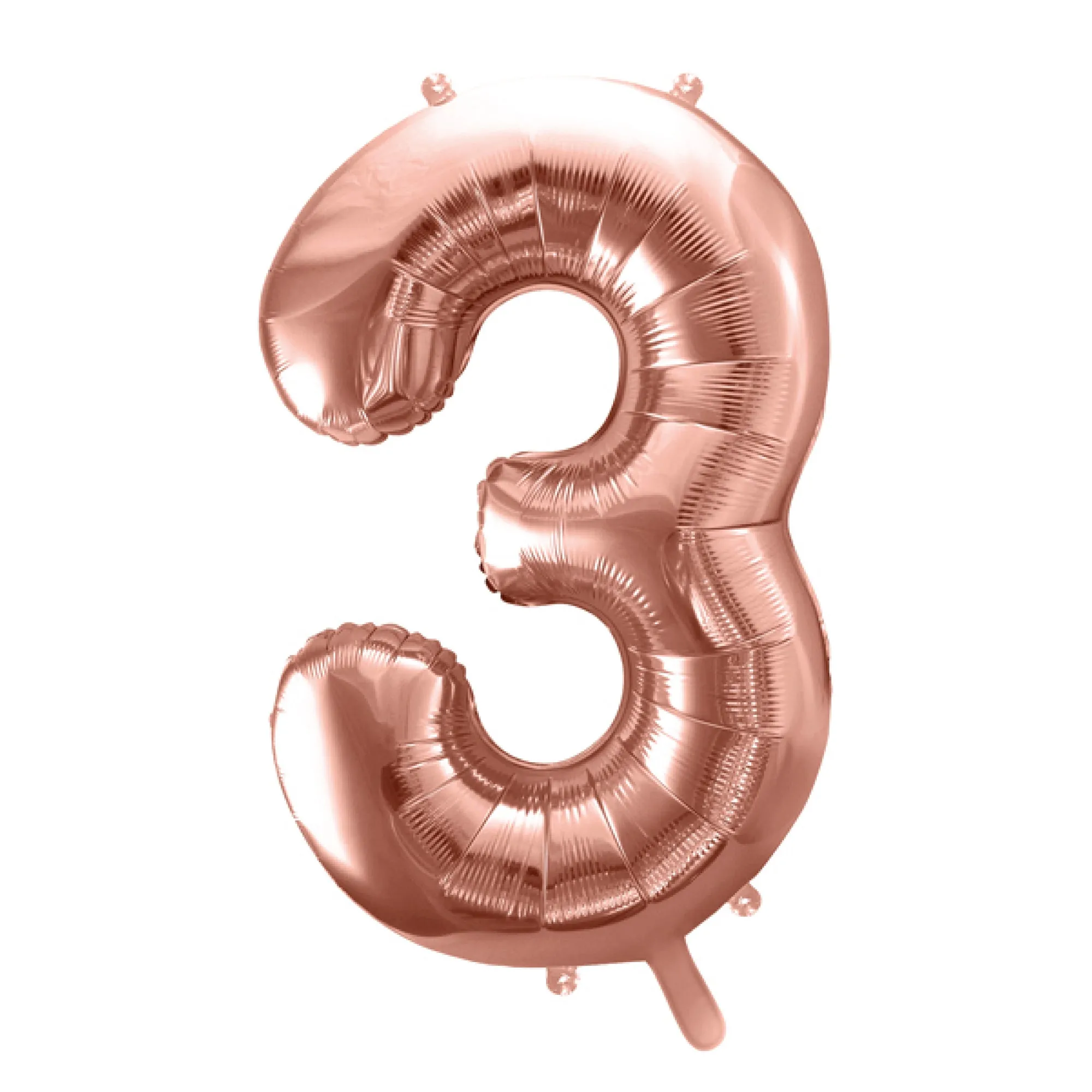 34 Rose Gold Number Balloon 0-9