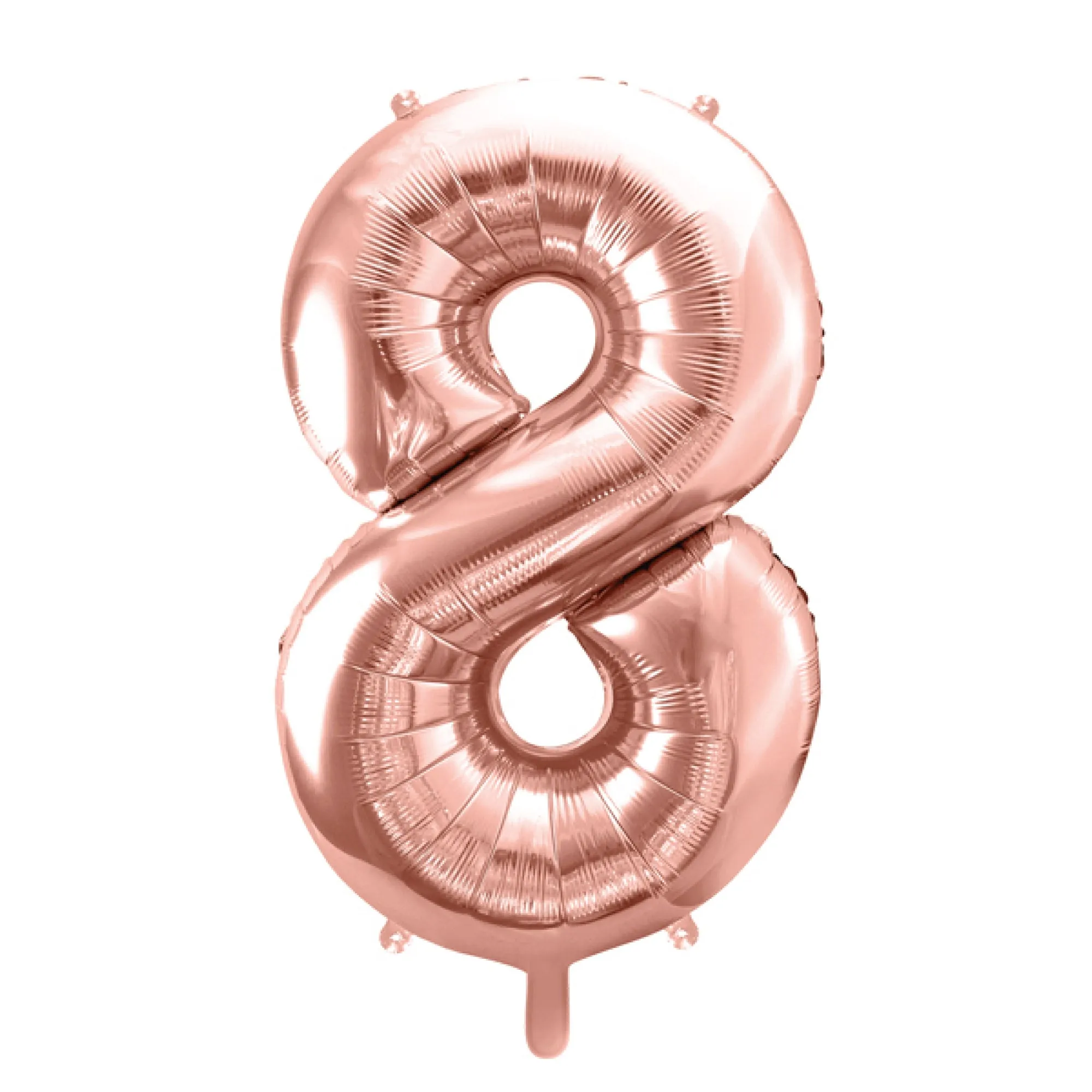 34 Rose Gold Number Balloon 0-9