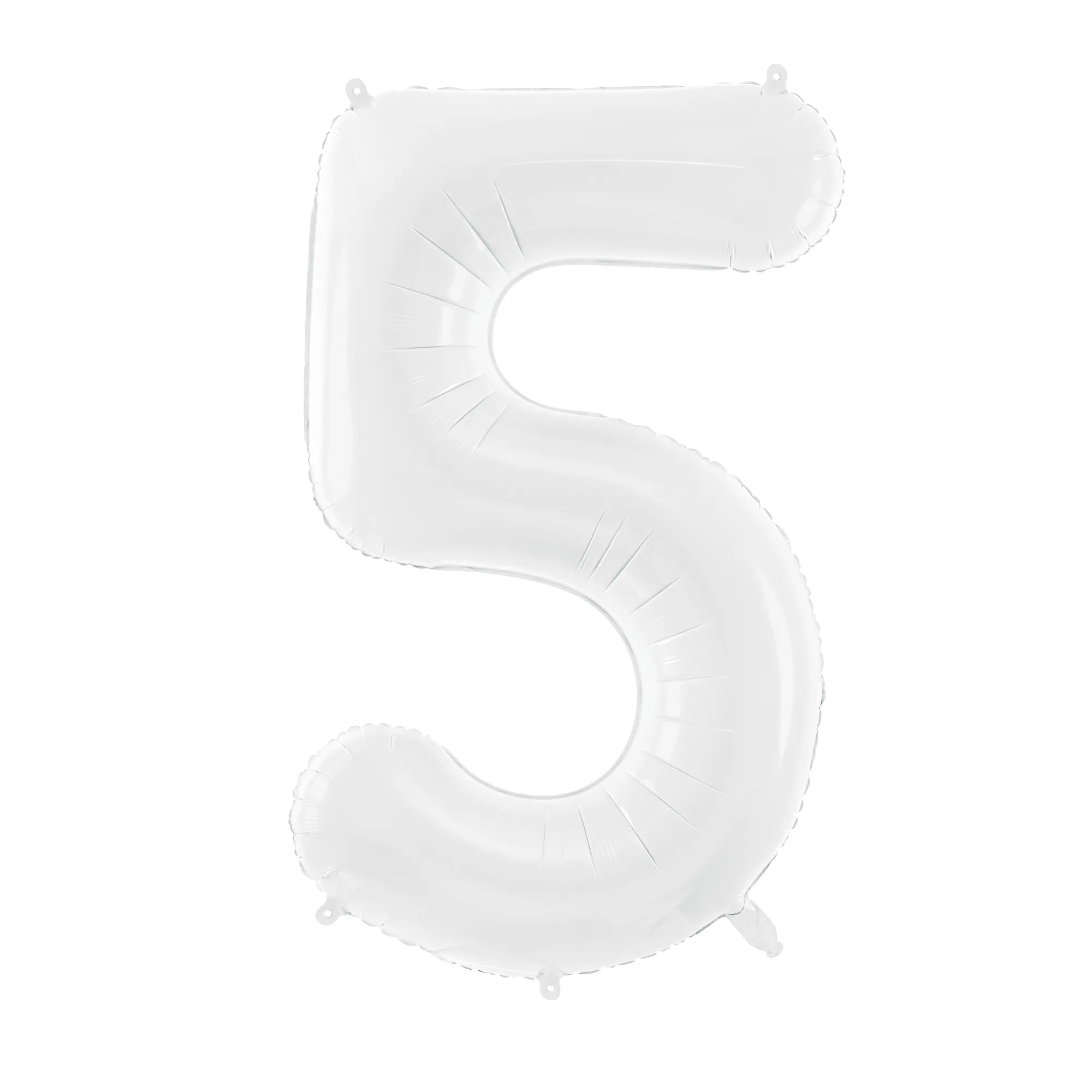 34 White Number Balloon 0-9