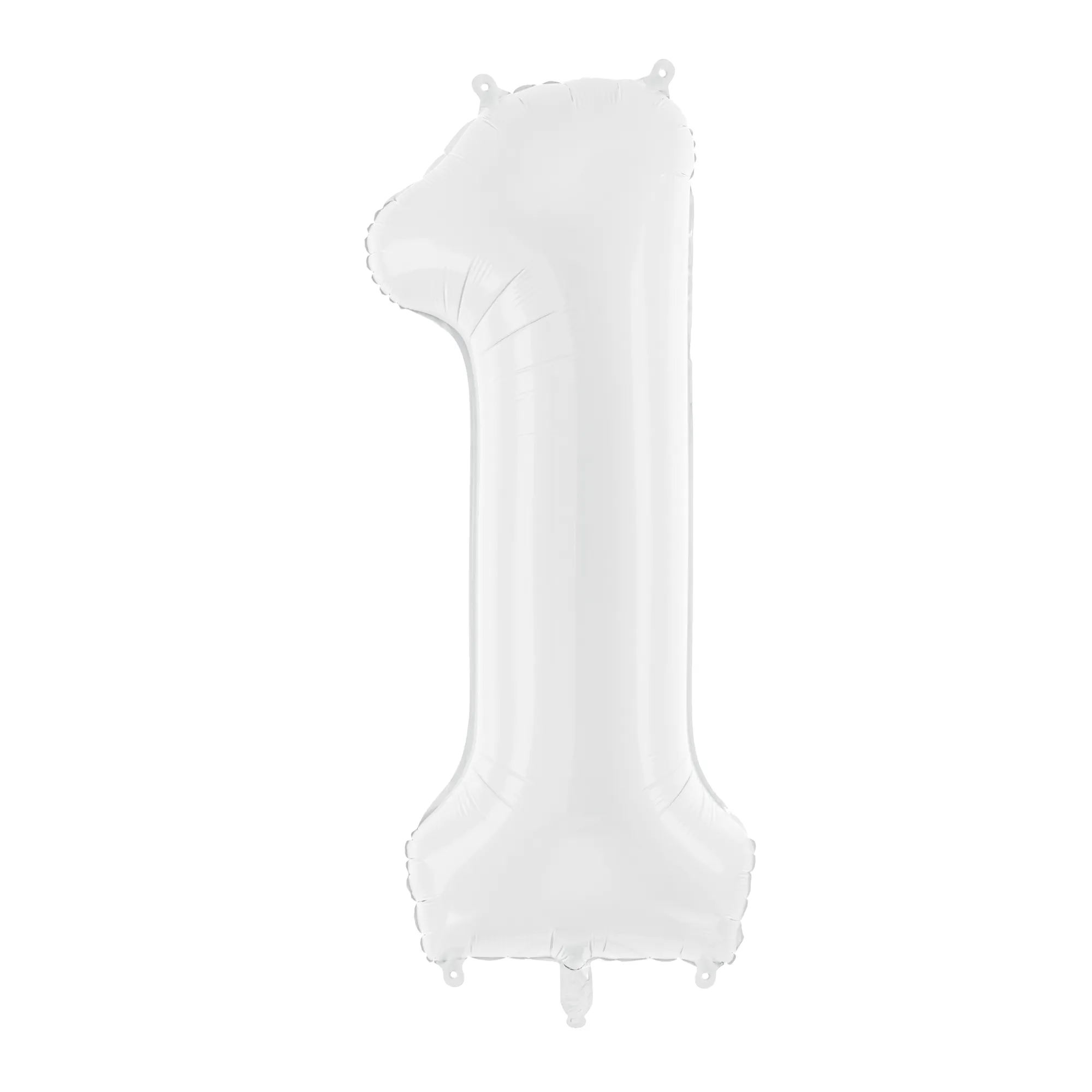 34 White Number Balloon 0-9