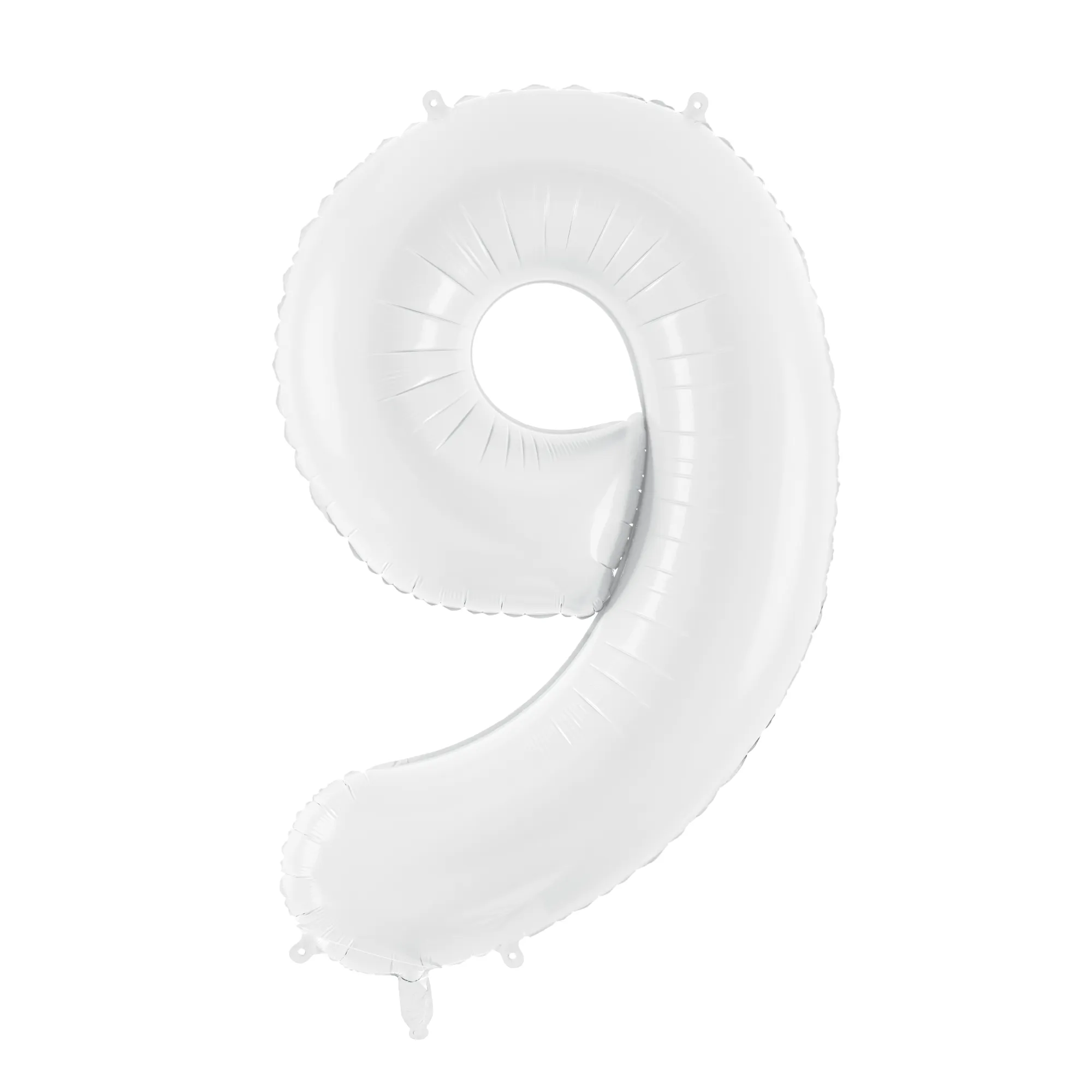 34 White Number Balloon 0-9