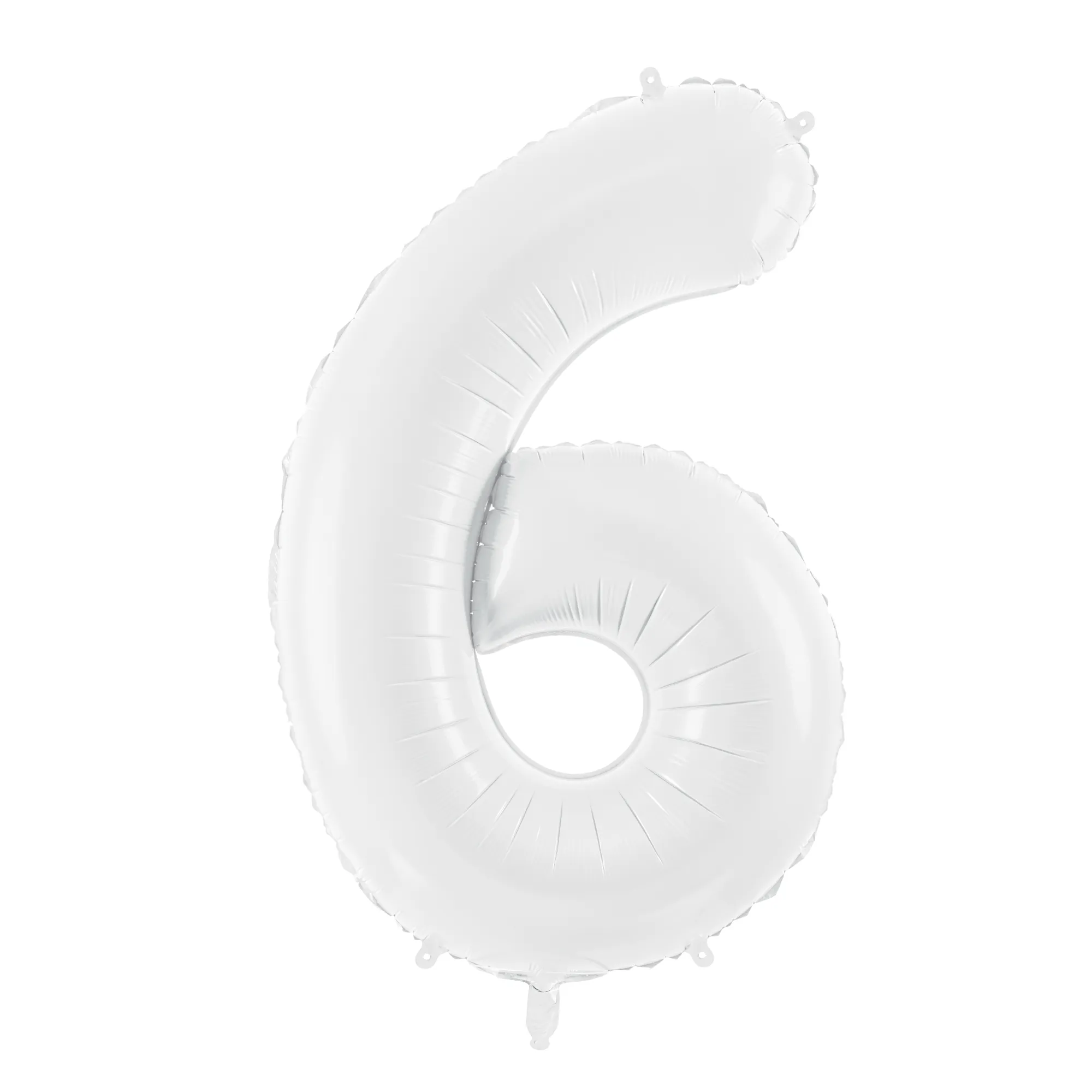 34 White Number Balloon 0-9