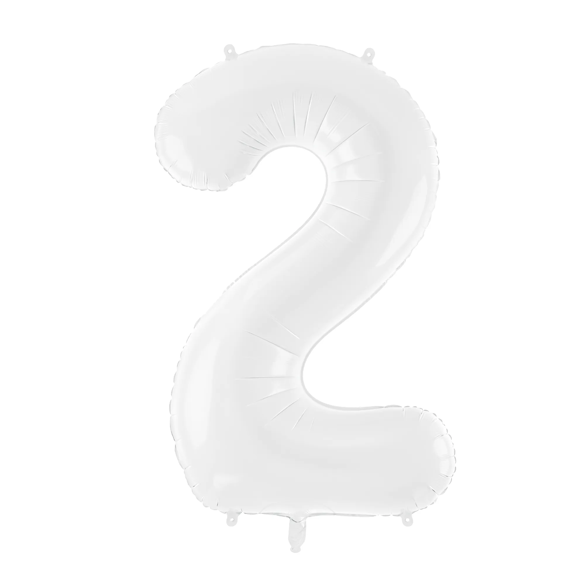 34 White Number Balloon 0-9