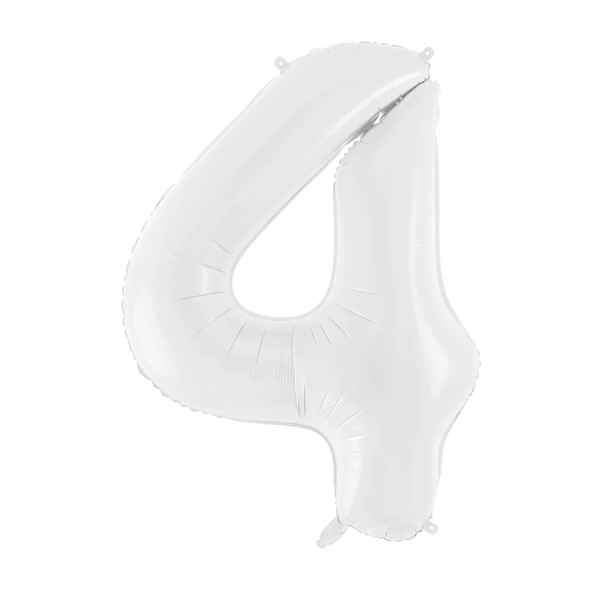 34 White Number Balloon 0-9