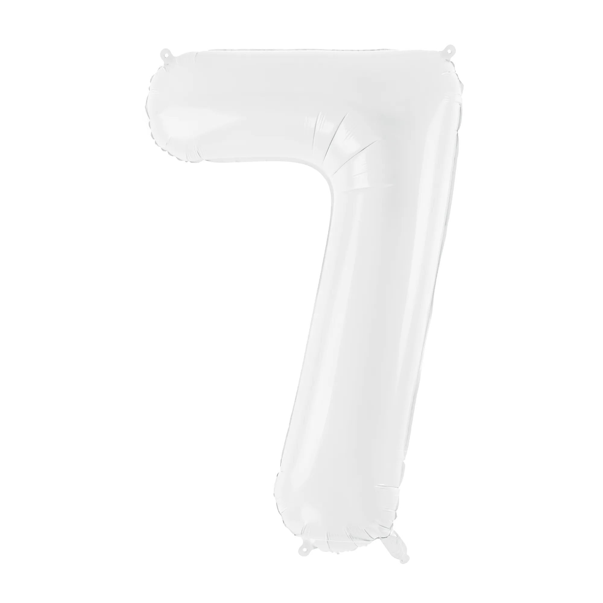 34 White Number Balloon 0-9