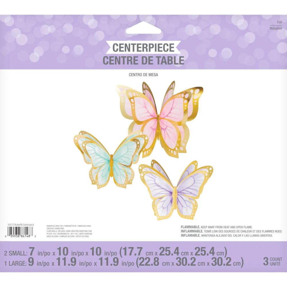 3D Butterfly Centerpieces 3ct