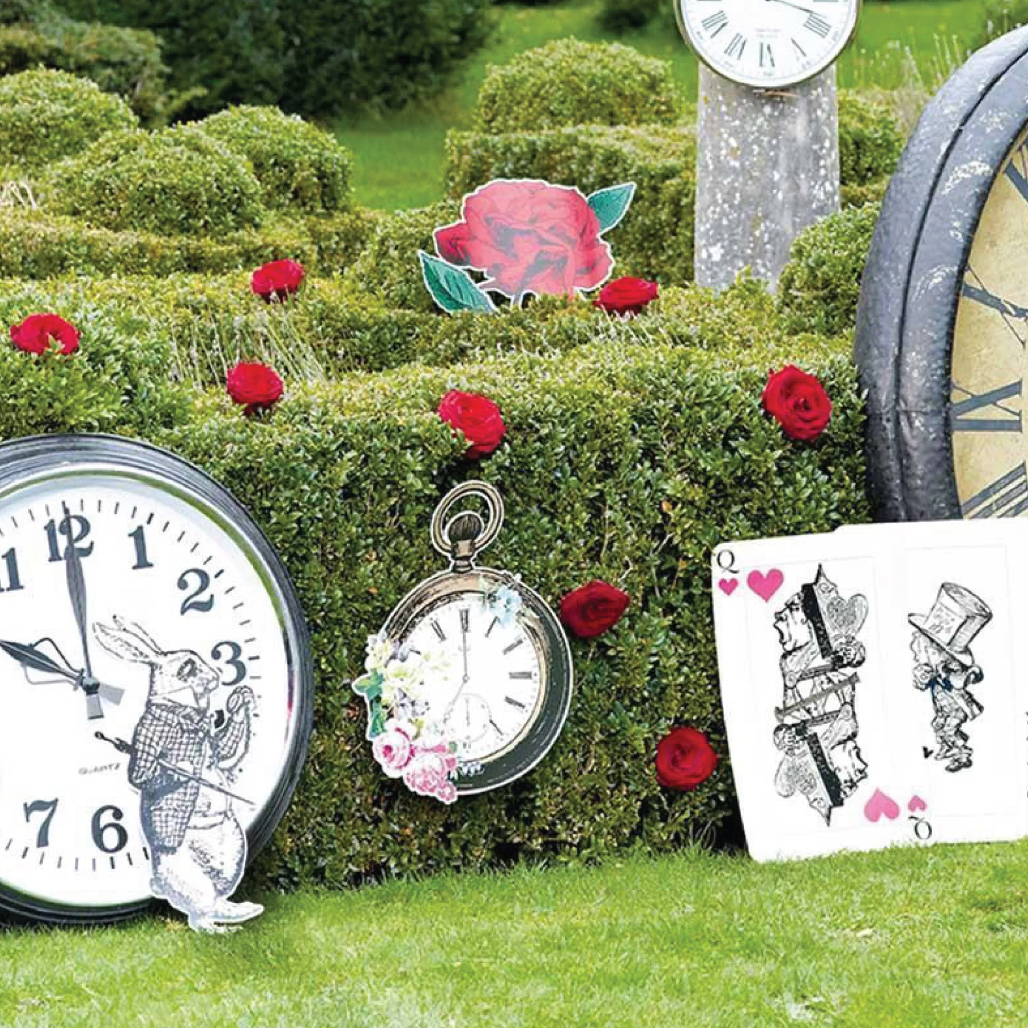 Alice in Wonderland Cutout Decorations 8ct