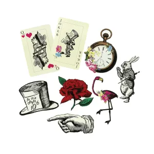 Alice in Wonderland Cutout Decorations 8ct