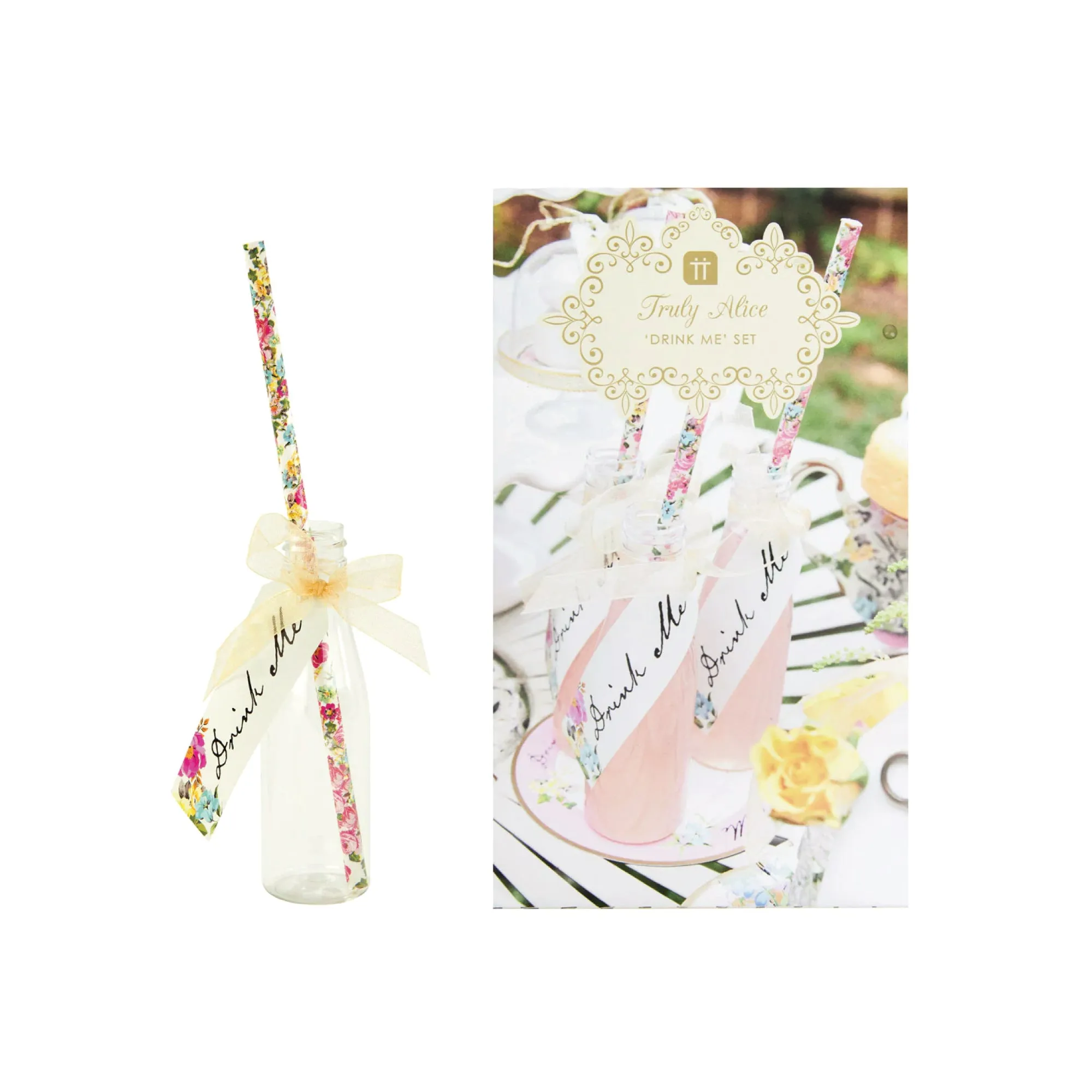 Alice in Wonderland Drink Me Bottle Set 6ct