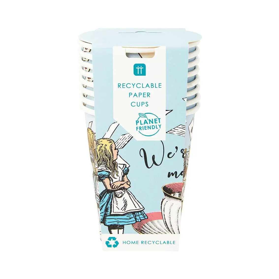 Alice in Wonderland Paper Cups 8ct