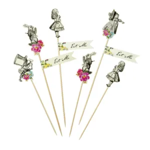 Alice in Wonderland Party Picks 12ct