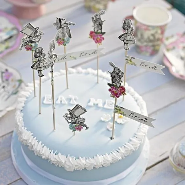 Alice in Wonderland Party Picks 12ct