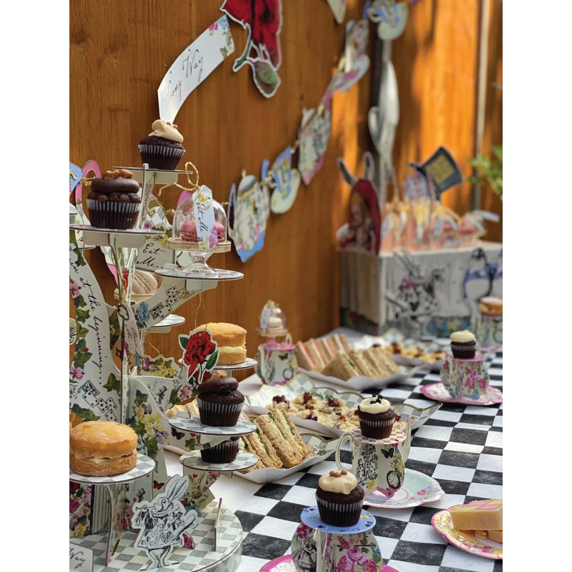 Alice in Wonderland Teapot Cupcake Stands 6ct