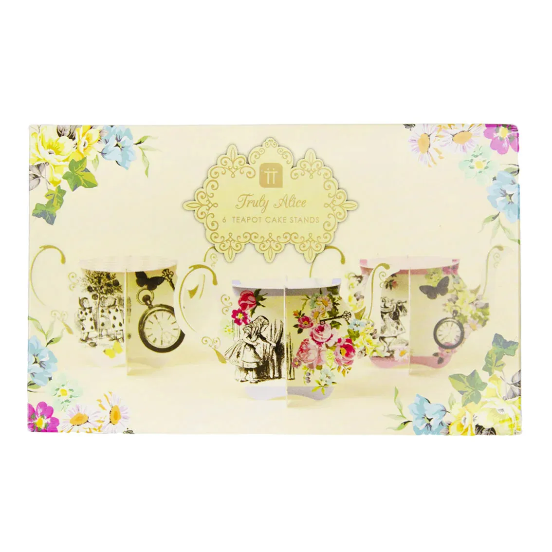 Alice in Wonderland Teapot Cupcake Stands 6ct