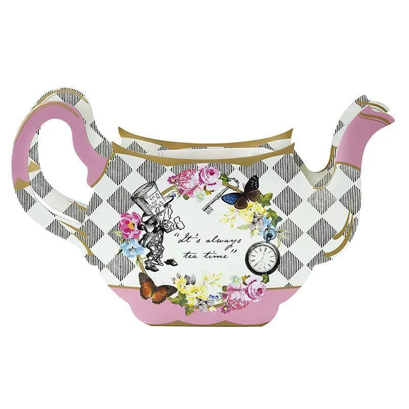 Alice in Wonderland Teapot Vase Table Topper