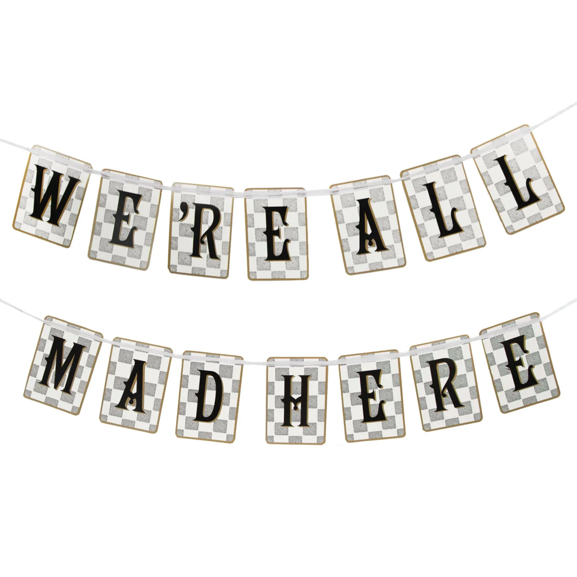 Alice in Wonderland We're All Mad Here Banner 10ft