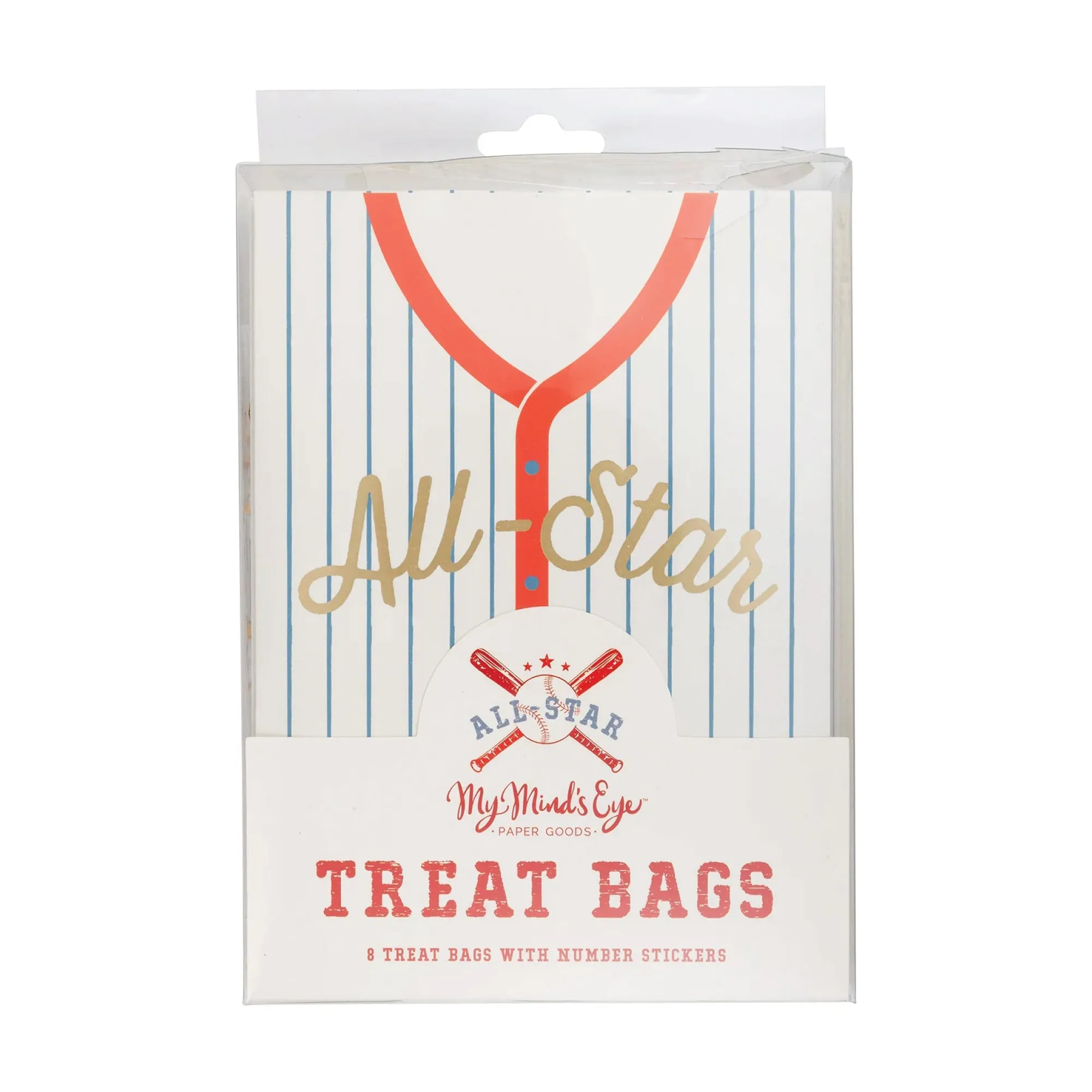 All-Star Baseball Jersey Treat Bags 8ct