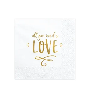 All You Need is Love Napkins 20ct