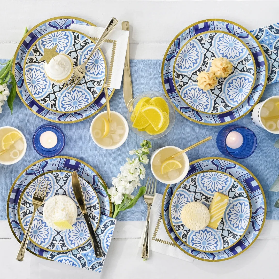 Amalfi Blues Dessert Plates 10ct