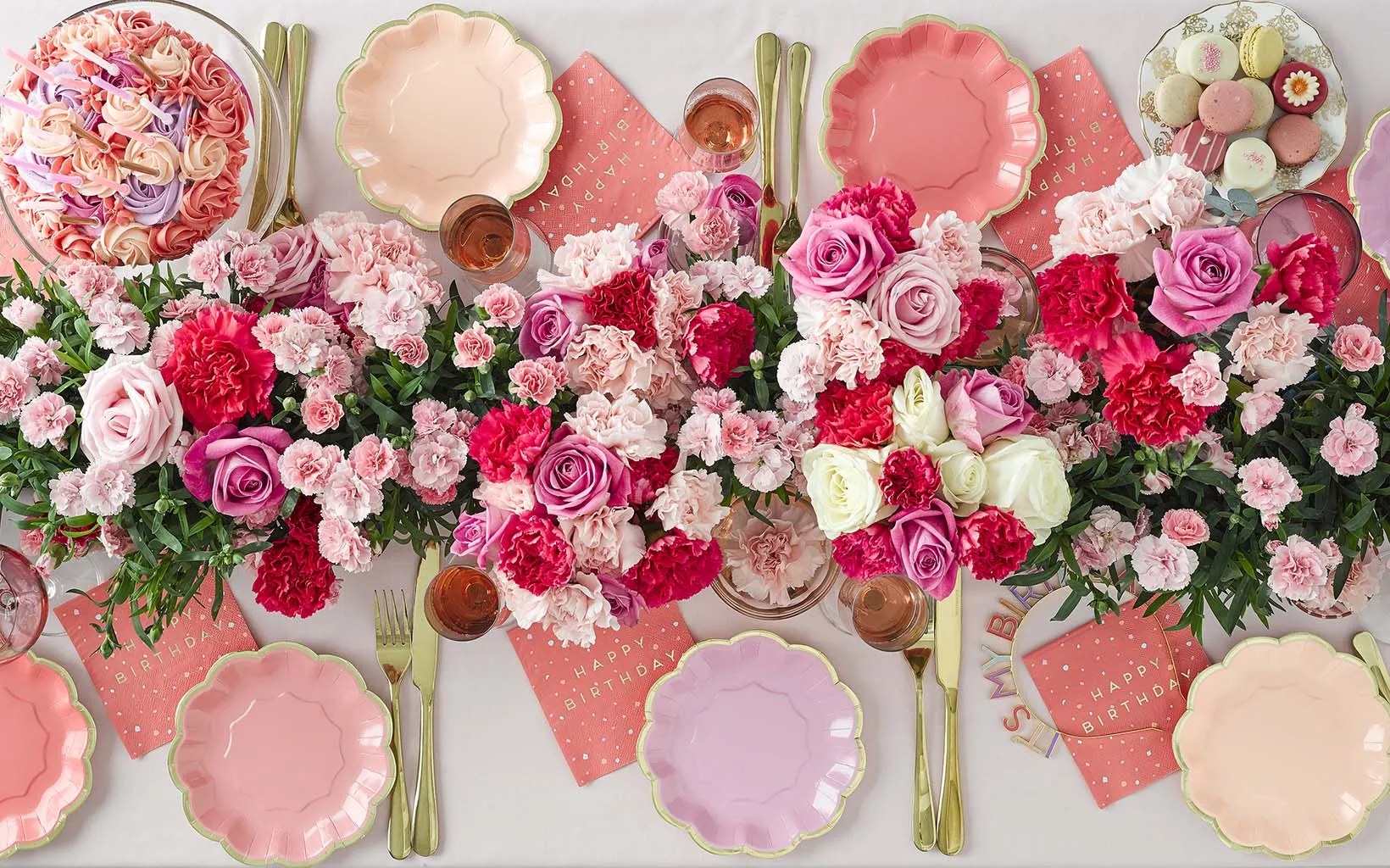 Assorted Pink Birthday Candles