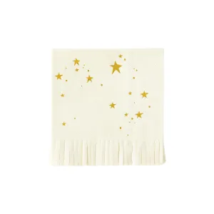Baby Gold Star Dessert Napkins 18ct