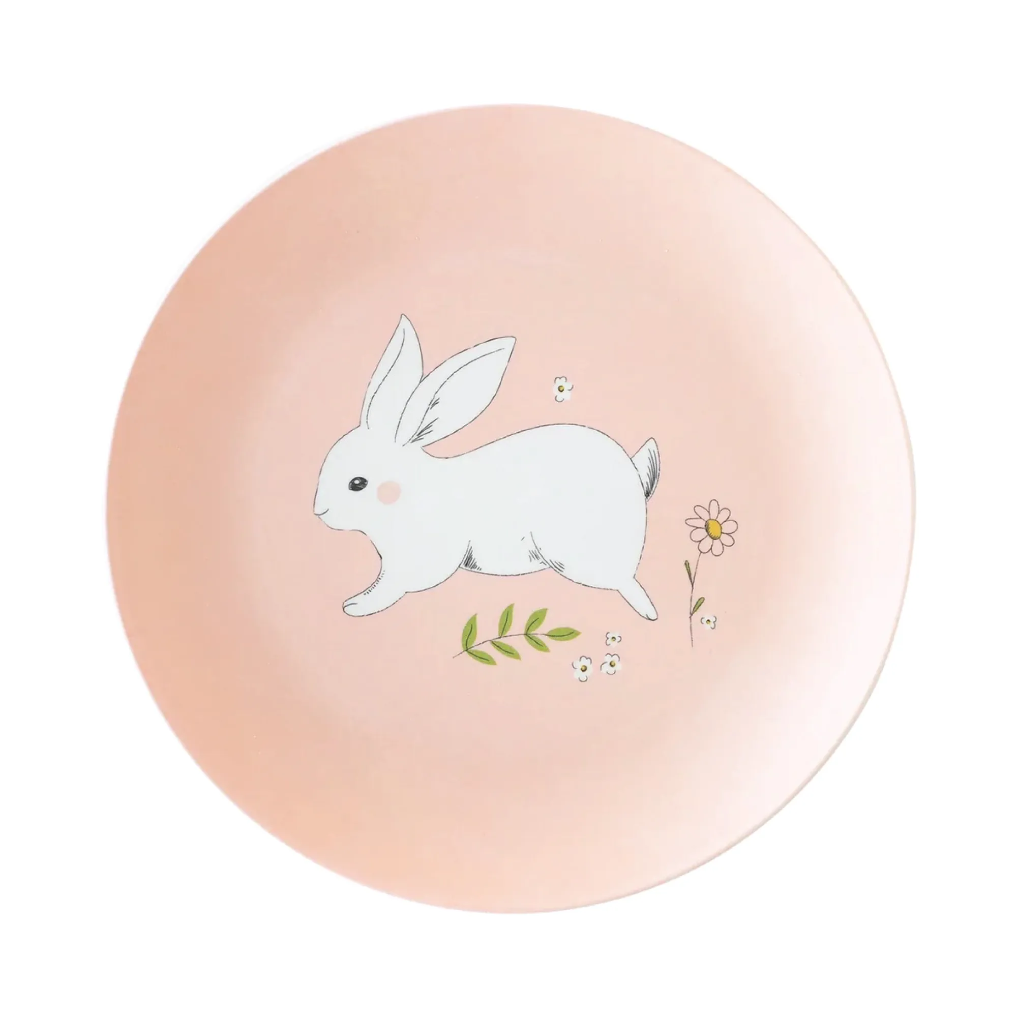 Bamboo Reusable Easter Bunny Dessert Plates 4ct