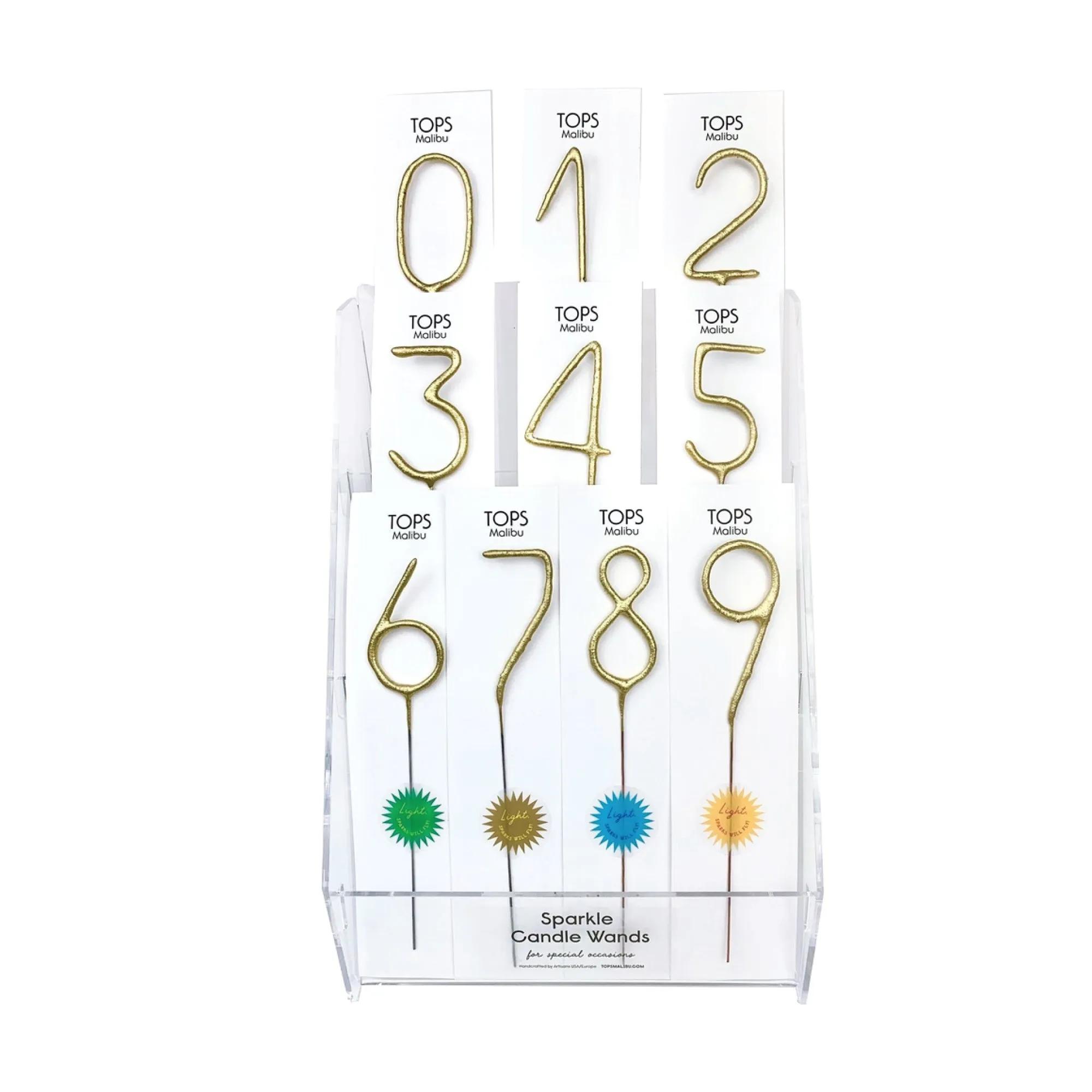 Big Gold Number Sparkler 0-9