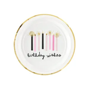 Birthday Wishes Dessert Plates 8ct