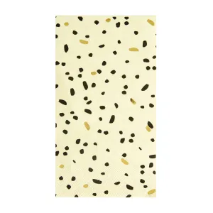 Black & Cream Dot Guest Towels 16ct