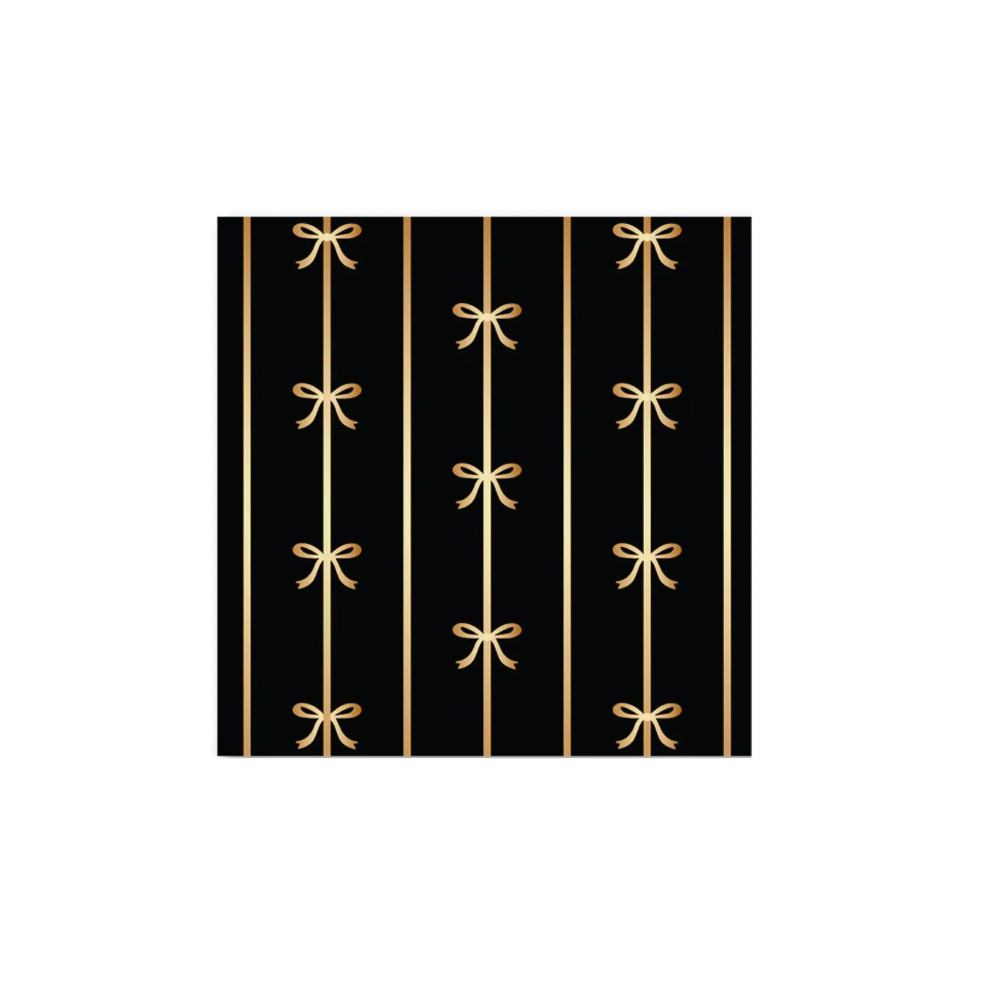 Black & Gold Bow Dessert Napkins 20ct