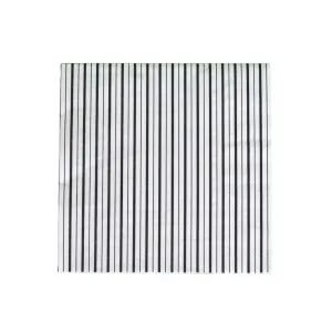 Black & White Fine Stripes Lunch Napkins 16ct