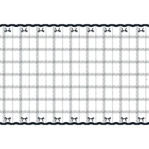 Black Bow Paper Table Cover
