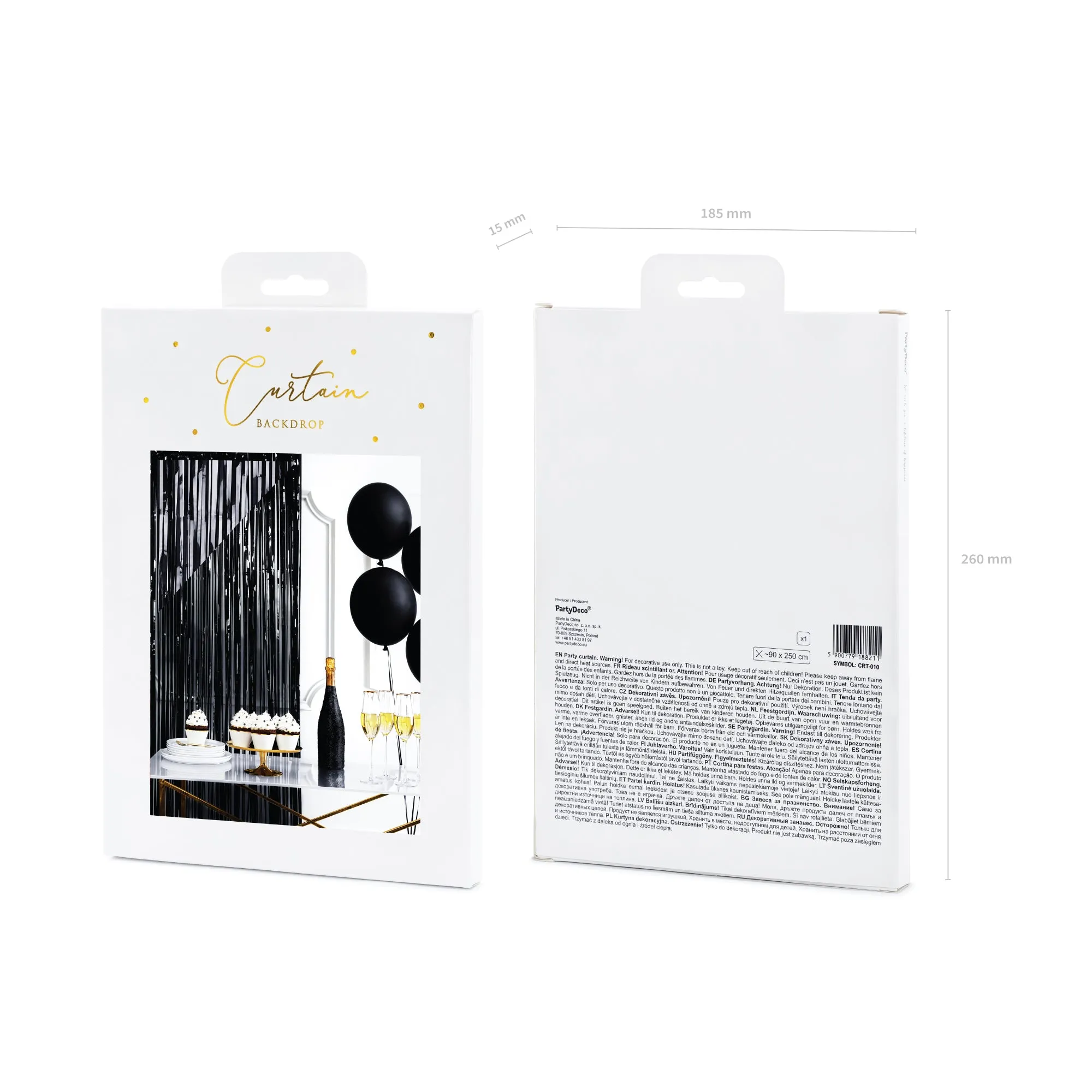 Black Fringe Curtain