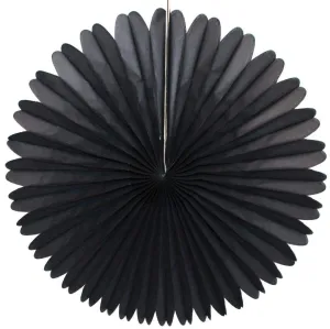 Black Tissue Paper Fan 13