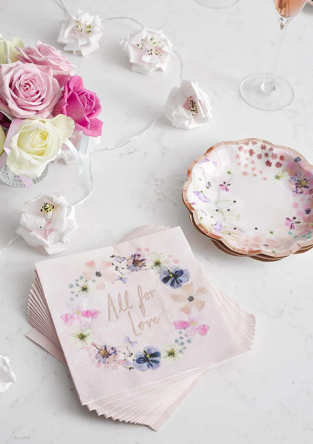 Blossom Bride All for Love Lunch Napkins 16ct