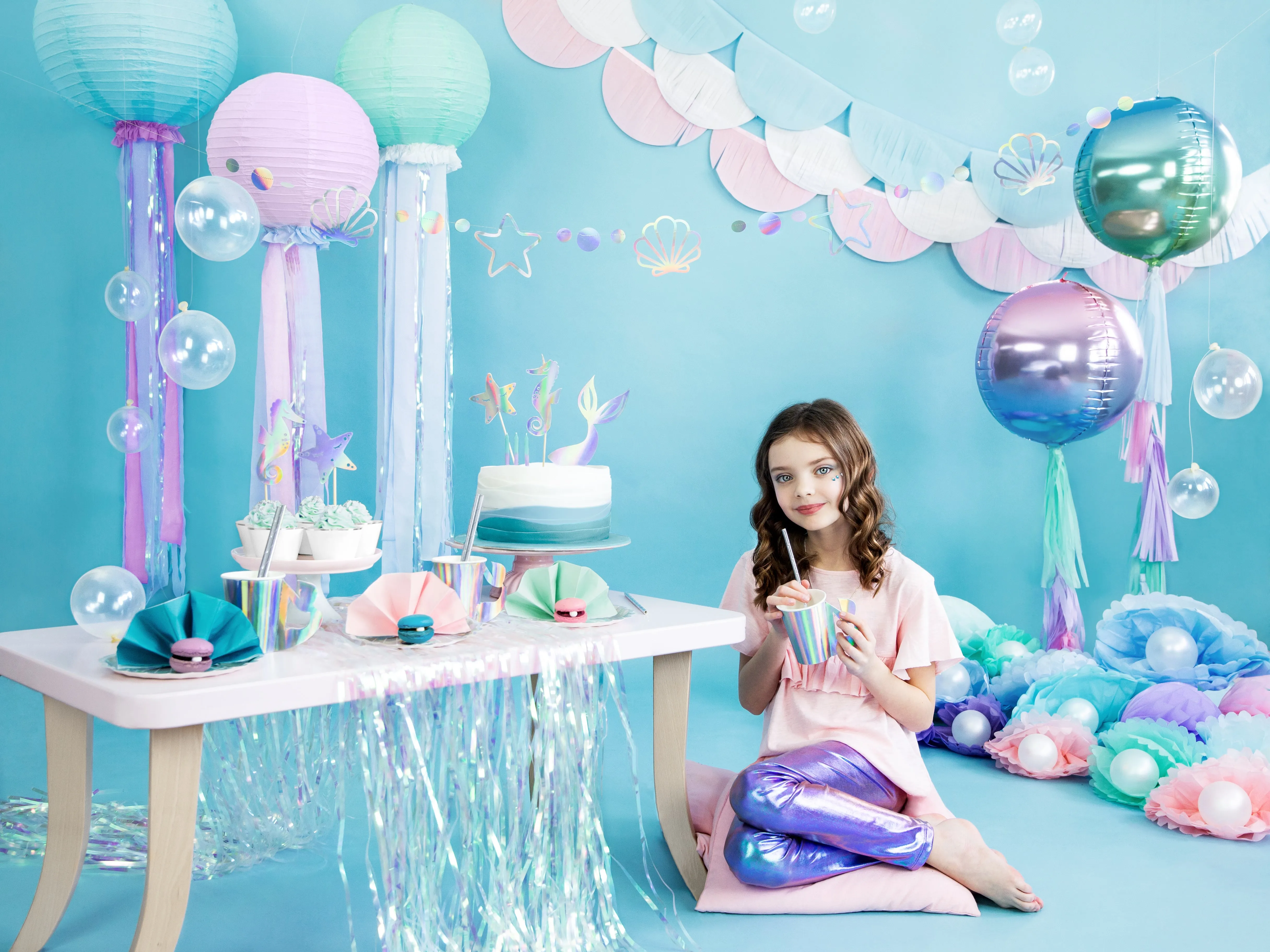 Blue & Purple Ombre Ball Balloon 14